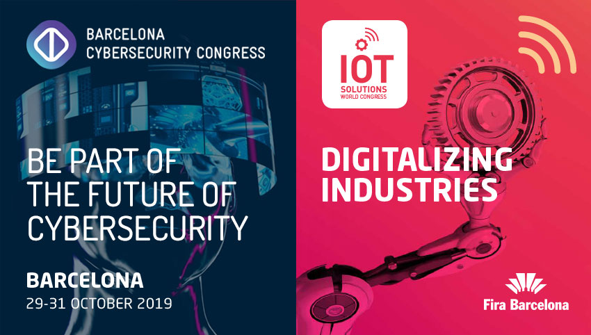 Ven a vernos al Cybersecurity y al IoT Solutions World Congress